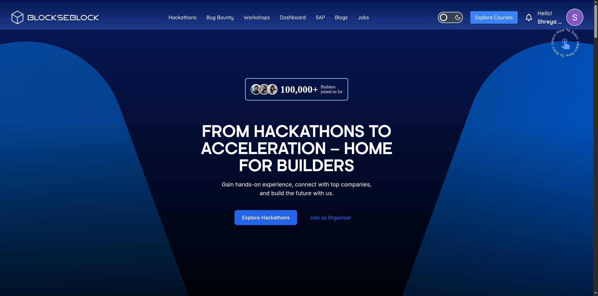 Blockseblock | Hackathon Platform preview