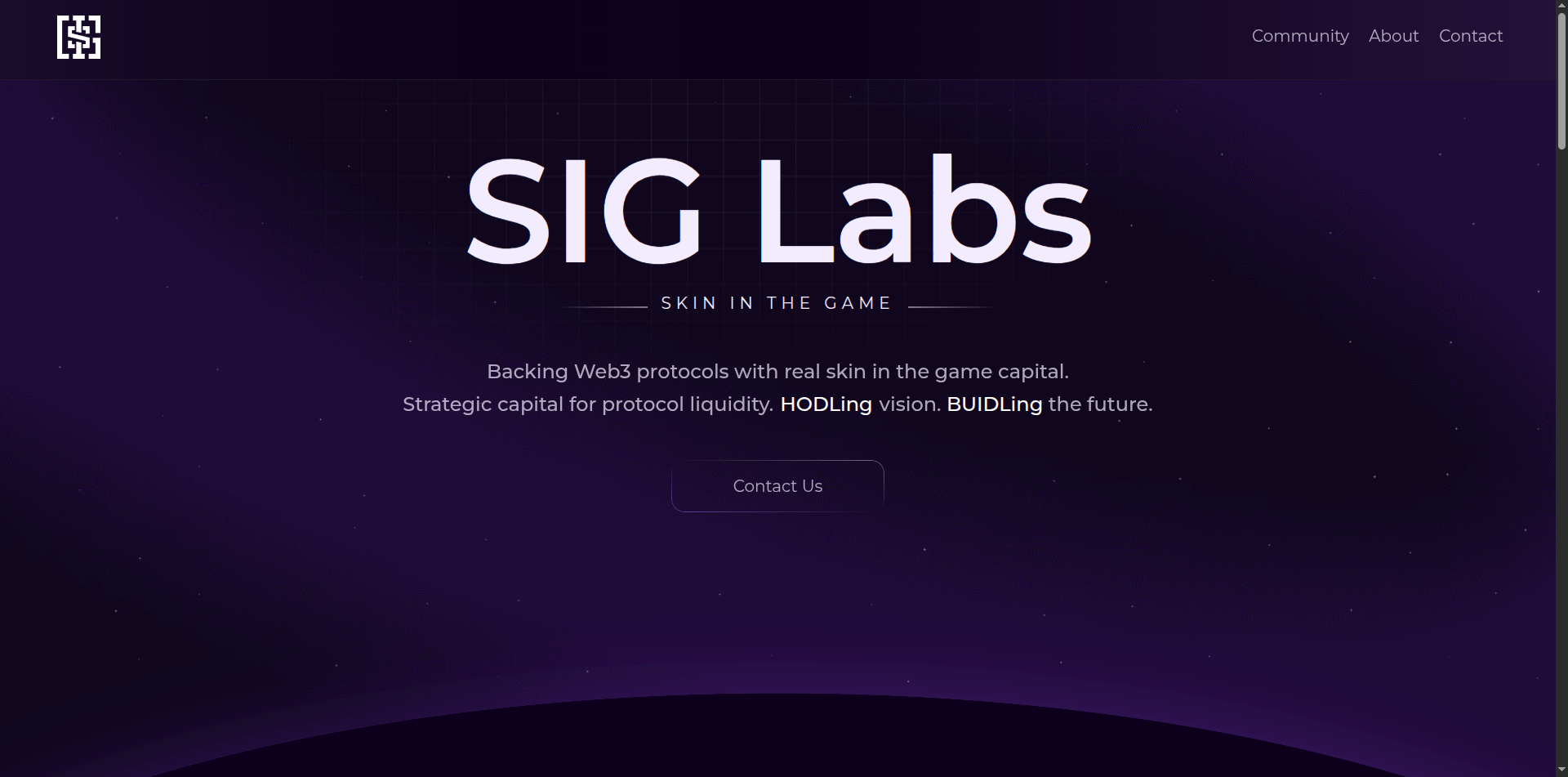 SigLab | Interactive Landing Page preview