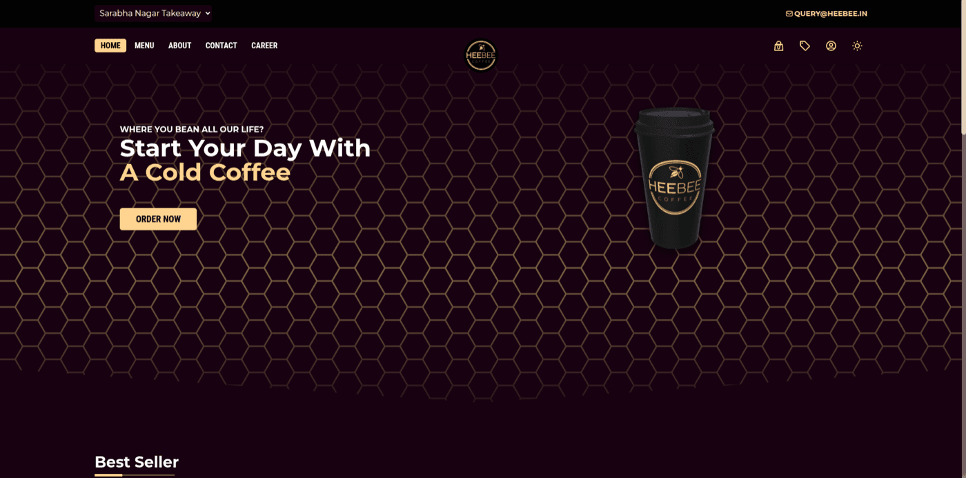 Heebee Coffee connected ordering platform